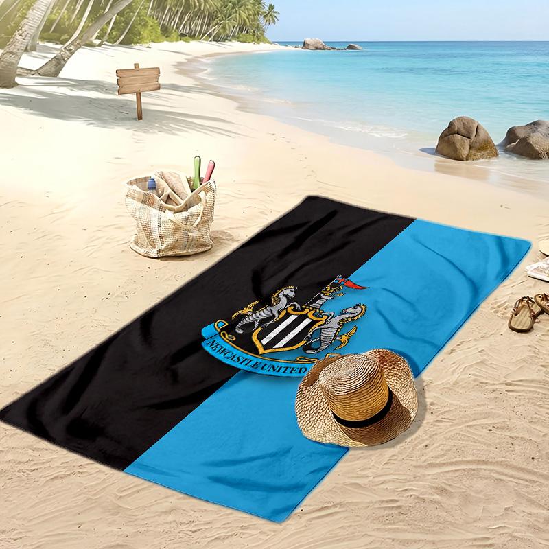 Newcastle United Football Print Beach Towel, Large Soft Quick Dry Towel for Beach Camping Swimming