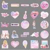 50 Taylor Swift 'Lover' Album Stickers - Pink Romantic DIY Waterproof Journal Decoration