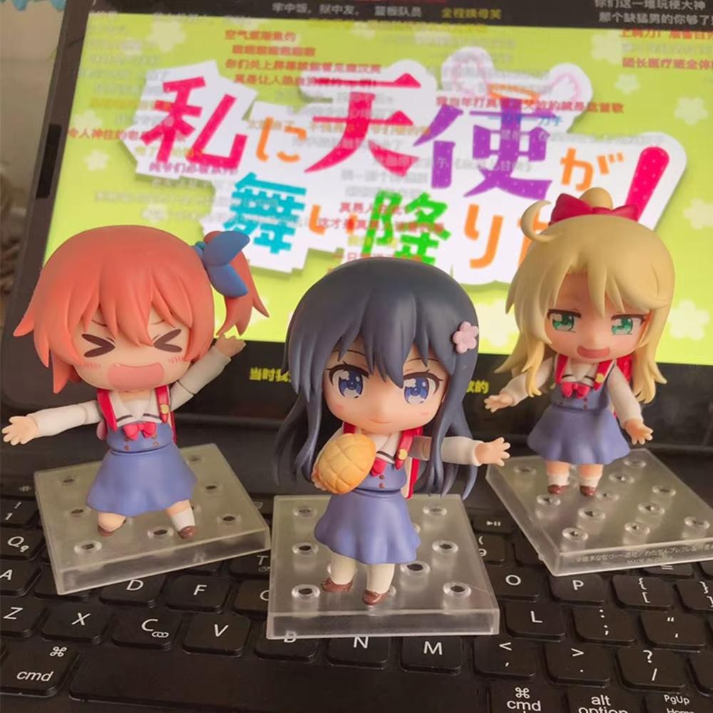 Generic An Angel Flew Down To Me Anime Pvc Action Figurine Hana Shirosaki Hinata Hoshino Noa Himesaka Collectible Model Toys Present