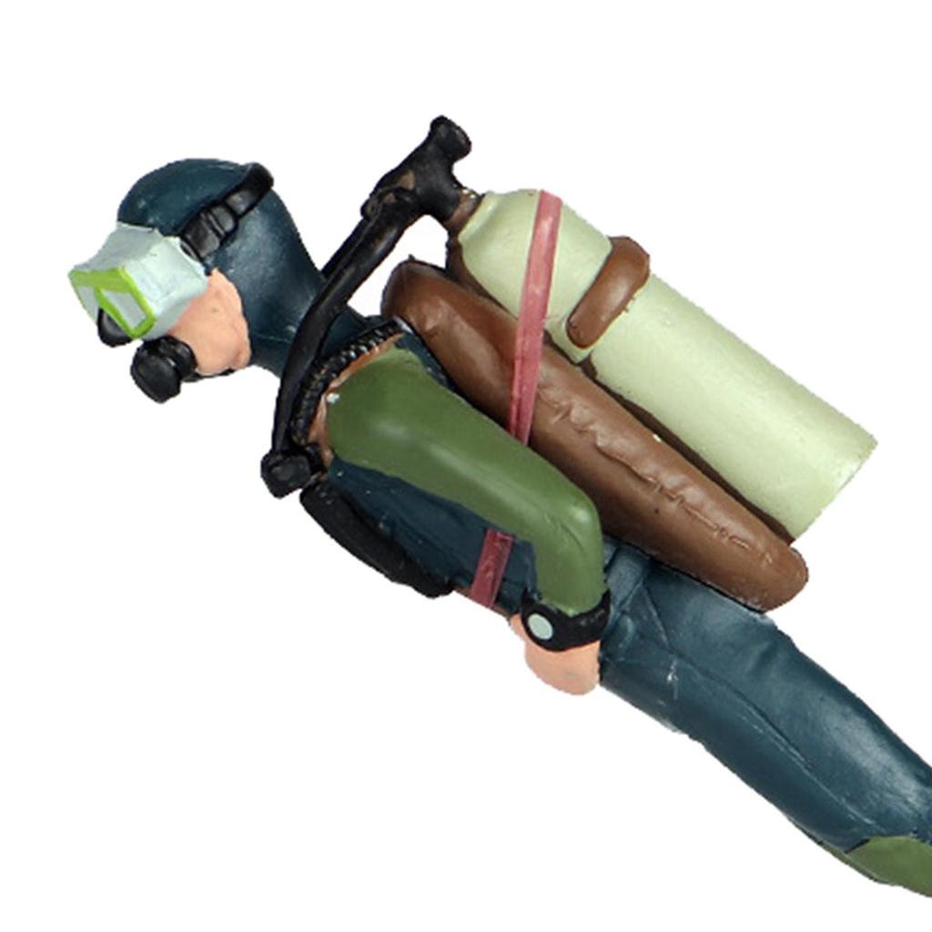 Miniature Diver Action Figure Scene Ornaments Oceans Pavilion Aquarium Decoration Accessories 3D