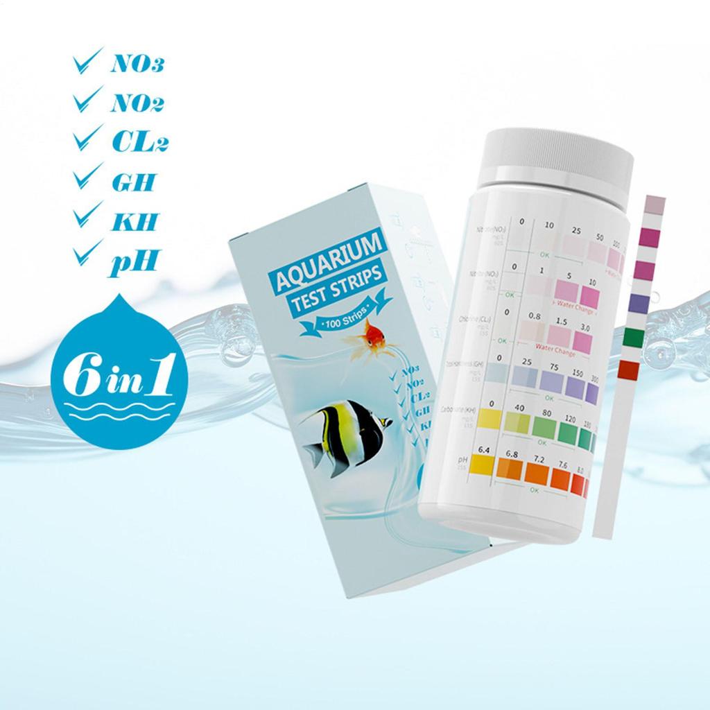 Aquarium Test Kit Safe Quick Freshwater Master Testing Fish Tank Test Strips For Beginners Ponds Pool Hot Tub Saltwater Home