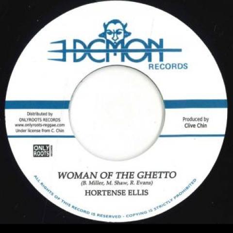 

7inch Record HORTENSE ELLIS - Woman Of The Ghetto / Ghetto Versio OR128 Demon/Onlyroots 197- France Reggae, Ska & Dub Used