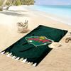 Wild Nature Landscape Logo Design Patterned beach towel quick dry perfect for travel outdoor sports jogging the beach and swimming