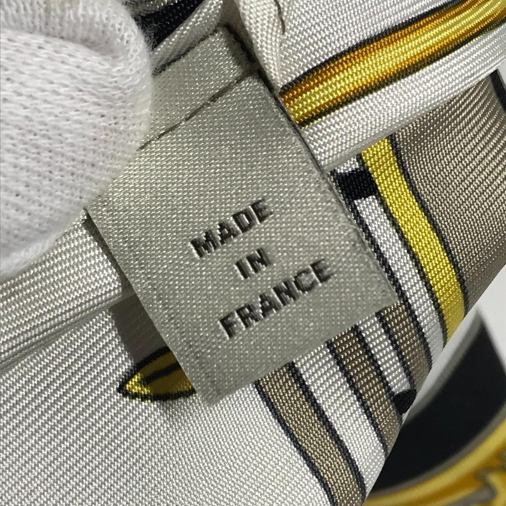 Hermes Petit H Tea Ash Furoshiki PM Pouch Bag Furoshiki Hand Bag