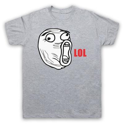 Lol Face Meme Rage Comic Lustiger Witz Komödie Lachen Herren- und Damen-T-Shirt