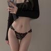 Sexy Lace Women's Underwear High Split Fork Low Waist Breathable Comfortable Hip Wrap Pure Desire Internet Celebrity Lace Briefs Thin