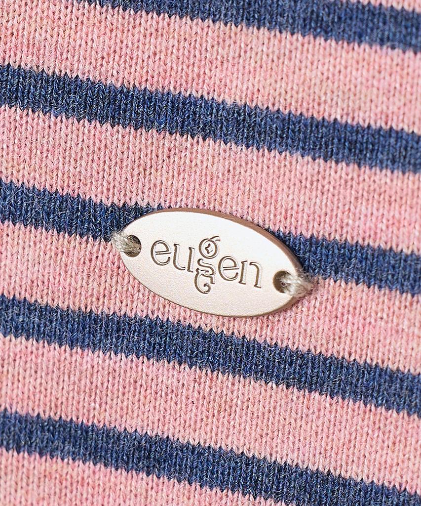 Yujen Essential Raglan Stripe Sweatshirt_Pink & Blue