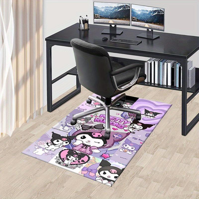 

1pc Sanrio Kuromi Mermaid Printed Office Carpet Rectangle Rug Under The Table,Perfect Room Decor for Living Room, Bedroom, Kitchen, Non-slip Floor Mat 60cm by 90cm