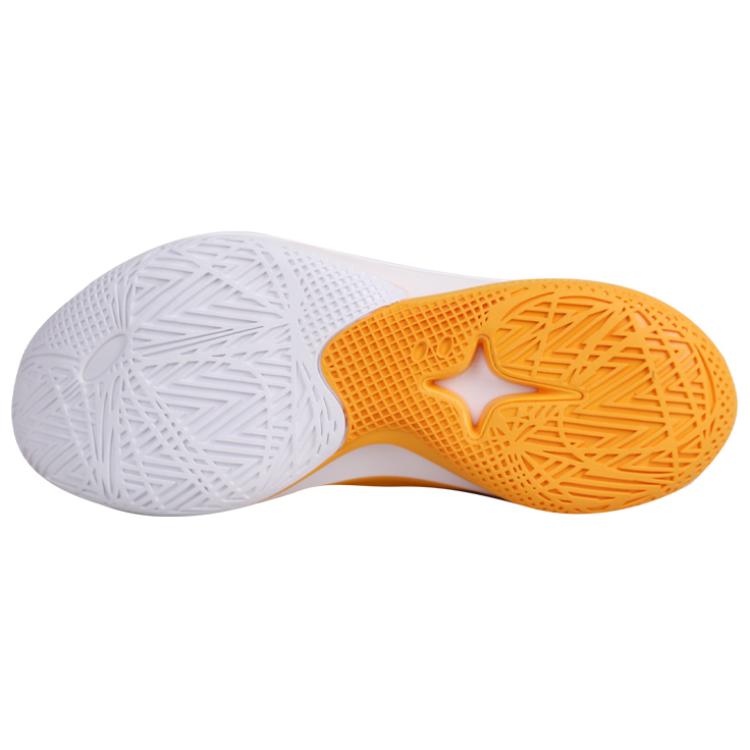 Li Ning Sonic 12 PE Version Shock Absorption Durable Low Top Basketball Shoes Men sneaker Yellow White ABAU019-26
