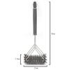 Grill Cleaning Brush BBQ tool Grill Brush 3 Stainless Steel Brushes In 1 Provides Effortless Cleanin pizza furnace stove brush