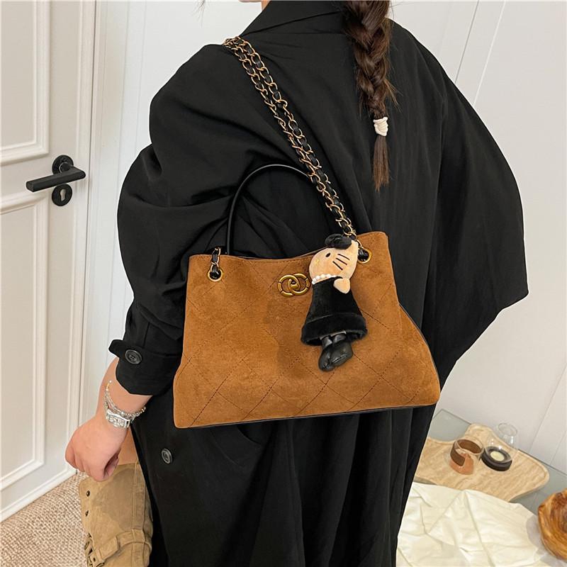 2025 Women's Large Capacity Frosted Chain Shoulder Crossbody Bag