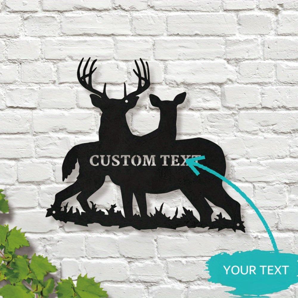 Palm Tree Address Sign Outdoor Pool Wall Decor Custom Metal Art