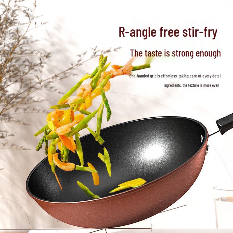 MeiLing 32cm Cast Iron Wok with Lid