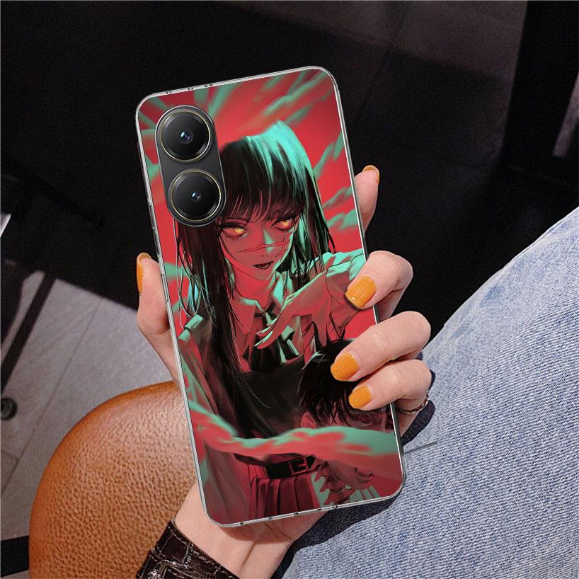 C-Chainsaw Mans Yoru War Devil Phone Case For Xiaomi Poco X7 X6 X5 Pro F7 Ultra Redmi 15C 15 13C 13 12C 12 10 10A 10C 9 9A 9C 9T