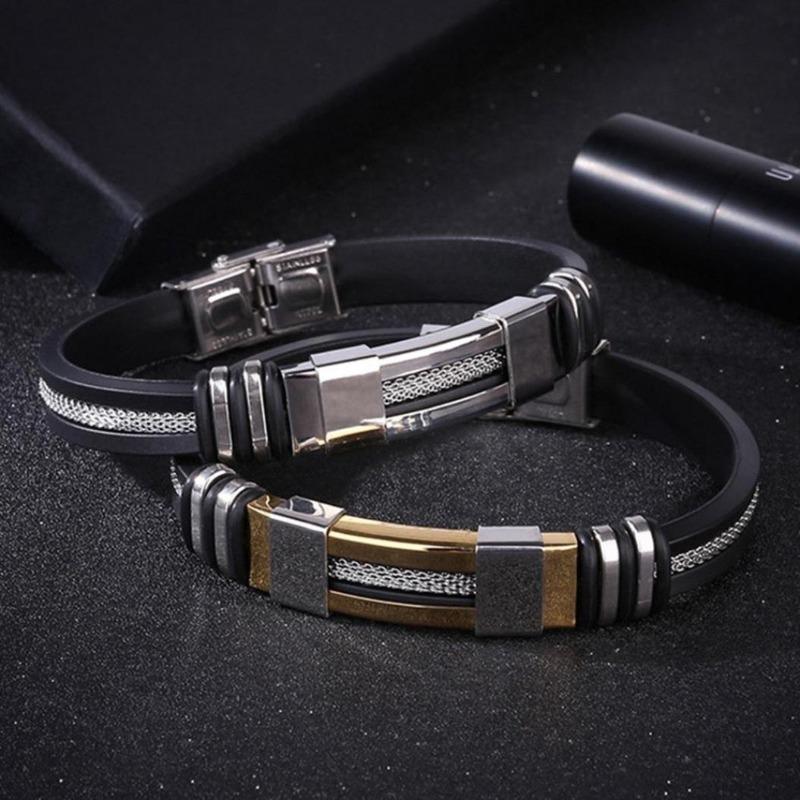 Fashion Stainless Steel Men Bracelet Jewelry Bangle Wrist Band Party Decoration
