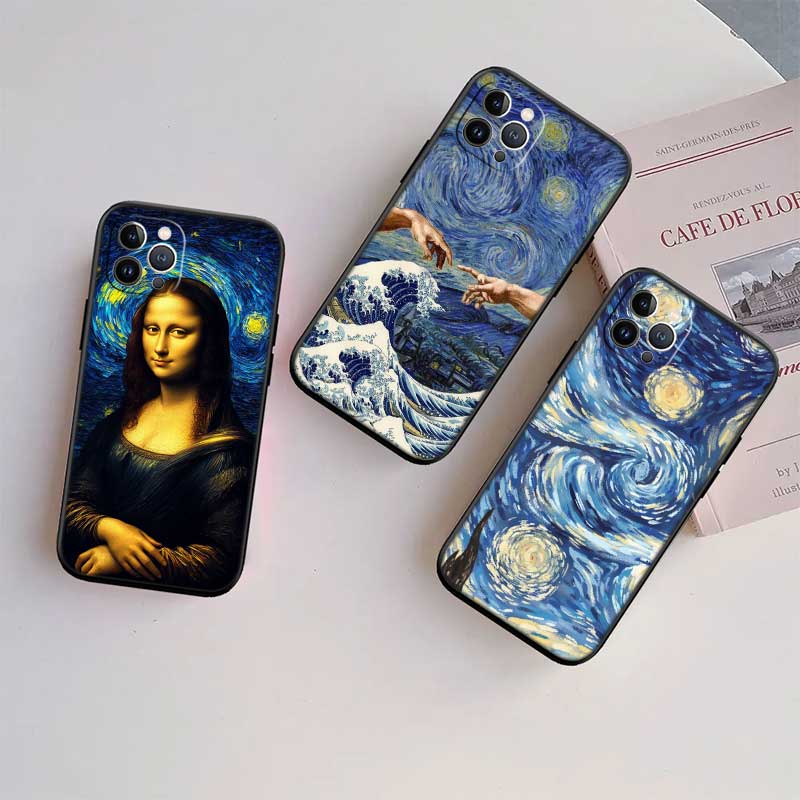 Starry Night Van Gogh Painting New High-End Shell Phone Case for Xiaomi Poco F8 M4 M5 M6 M7 X3 X6 X7 Pro GT NFC Ultra
