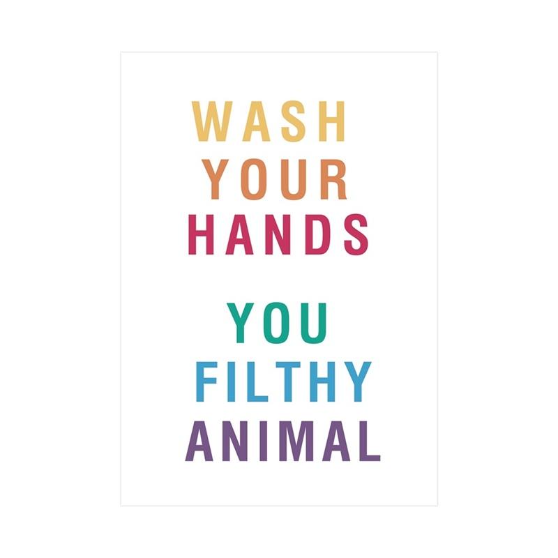 Badezimmer lustige Worte Drucke Poster Wand Bild Toilette Dekor kein Rahmen