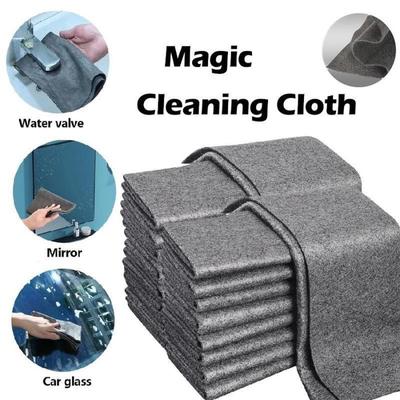 5PCS Magic Glass Wipe Cloth Stripless Thick Magic Cleaning Cloth Reusable Microfiber Wipe Cloth