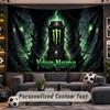 Wall Hanging Tapestry Custom NameMonster Energy Pattern Personalized Printed Fabric Wall Decor