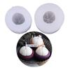 Simulation Mangosteen Silicone Mold DIY 3D Fruit Vegetable Scented Candle Mould White Baking Mold Chocolate Baking Decorative