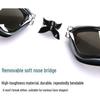 Anti-Fog HD Swim Goggles with Mirrored Lenses & Earplugs - Unisex, Large Frame, Waterproof