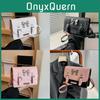 Fashionable Pu Material Color Block Small Square Bag With Bow For Women 2024