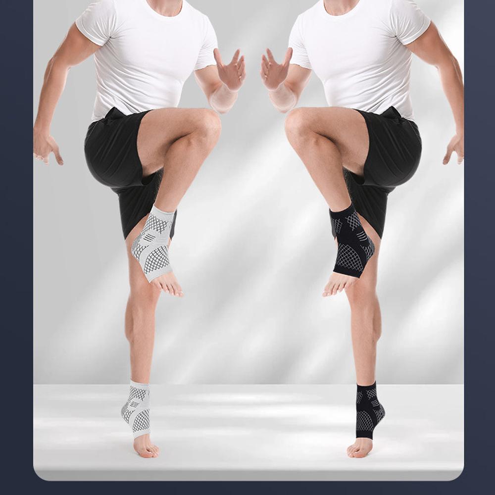1Pcs Ankle Compression Socks, Compression Foot Sleeves with Arch and Ankle Support, Open-Toe Design Neuropathy Socks