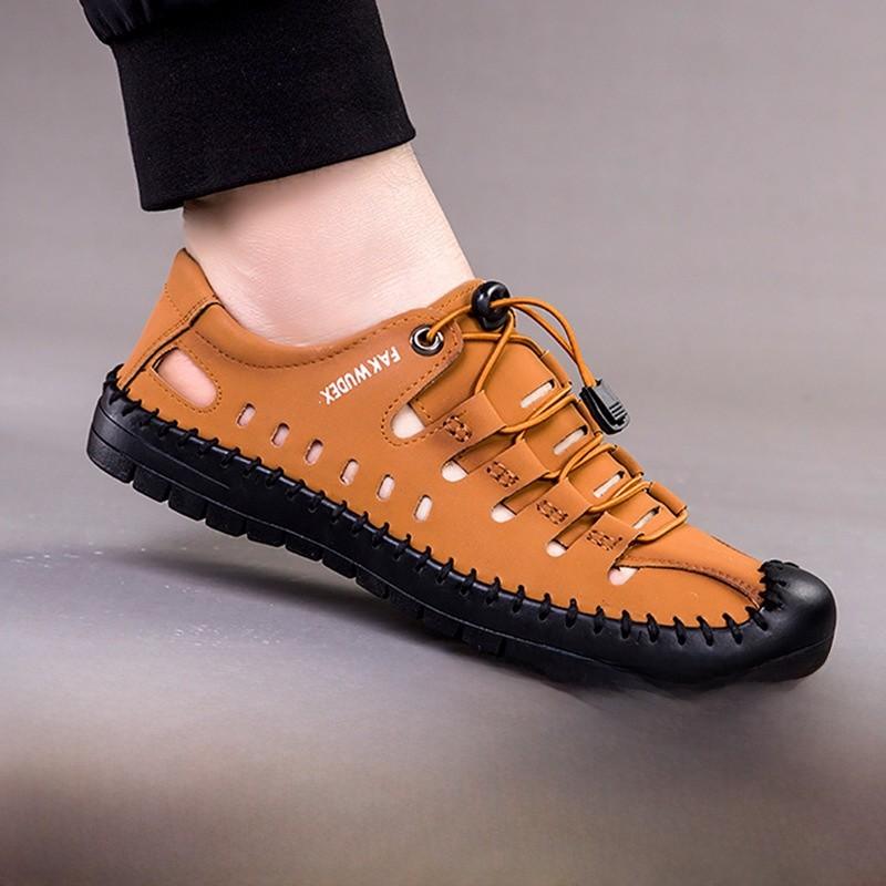 Mens Summer Mesh And Pu Casual Sneakers With Slipresistant Sole For Daily Wear