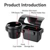 New  Car Organizer Box with Cup Holder Drink Holder Multifunctional Side Door Window Phone Slot Hanging Storage Rack for Vehicle