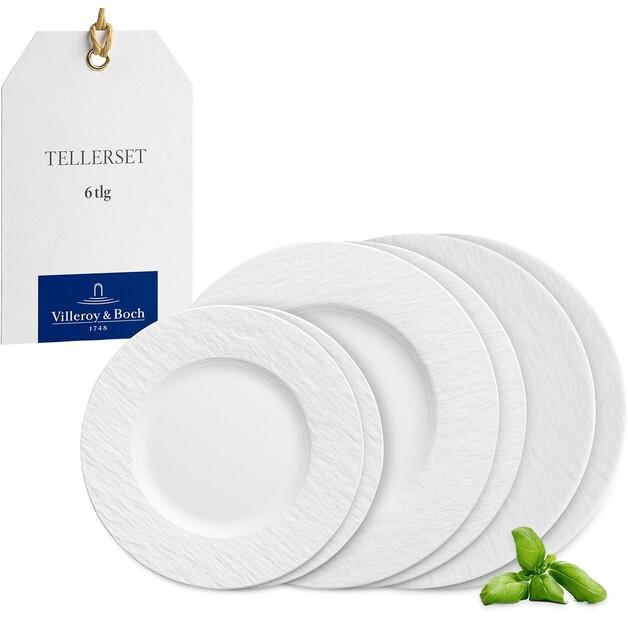 

Тарелки Villeroy & Boch Manufacture Rock blanc, 6 предметов (1042408152)