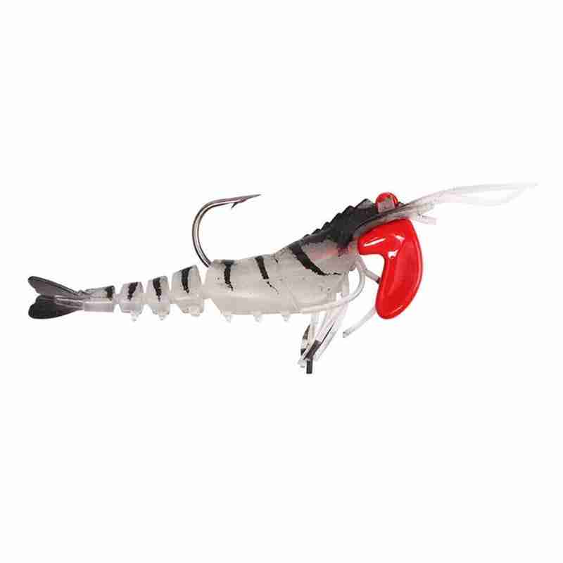 Buy Multinode Shrimp Lures Sea Fishing with Luminous Prawns Soft Bait