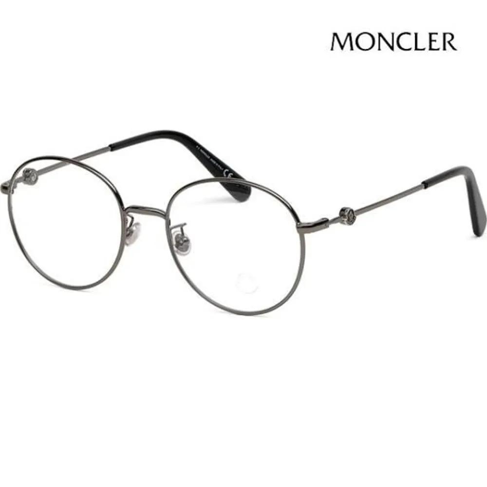 Moncler Eyeglass Frames ML5138D 008 Round Metal Frames Retro Fashion