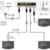 Nippon Antenna Outdoor 3-Way Splitter, 4K/8K Compatible, F-Type Connector, Single Terminal Current Pass-Through Type, DME3-BP