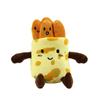 New Pancakes, Fruit Keychain Pendant Creative Simulation Plush Doll Cute Toys, Small Dolls, Bag Pendant
