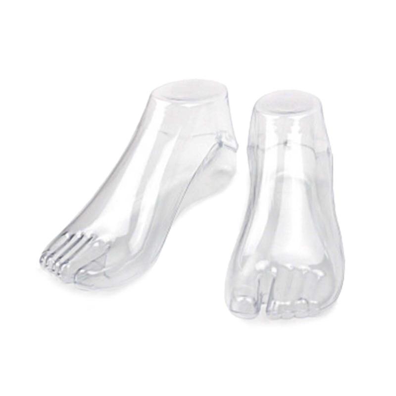 Supporto per Piede Modello Femminile in Plastica Scarpe Calzini Sandalo Supporto Modellatore Strumento Manichino Femminile Espositore per Piede Gioielli