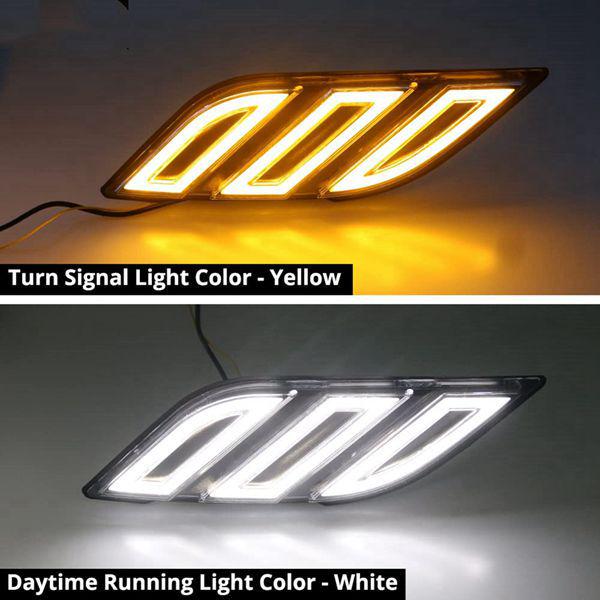 1 Pair of Flowing Turn Signal Fender Lights for 2016-2020 Ford Raptor F150 Daytime Running Lights