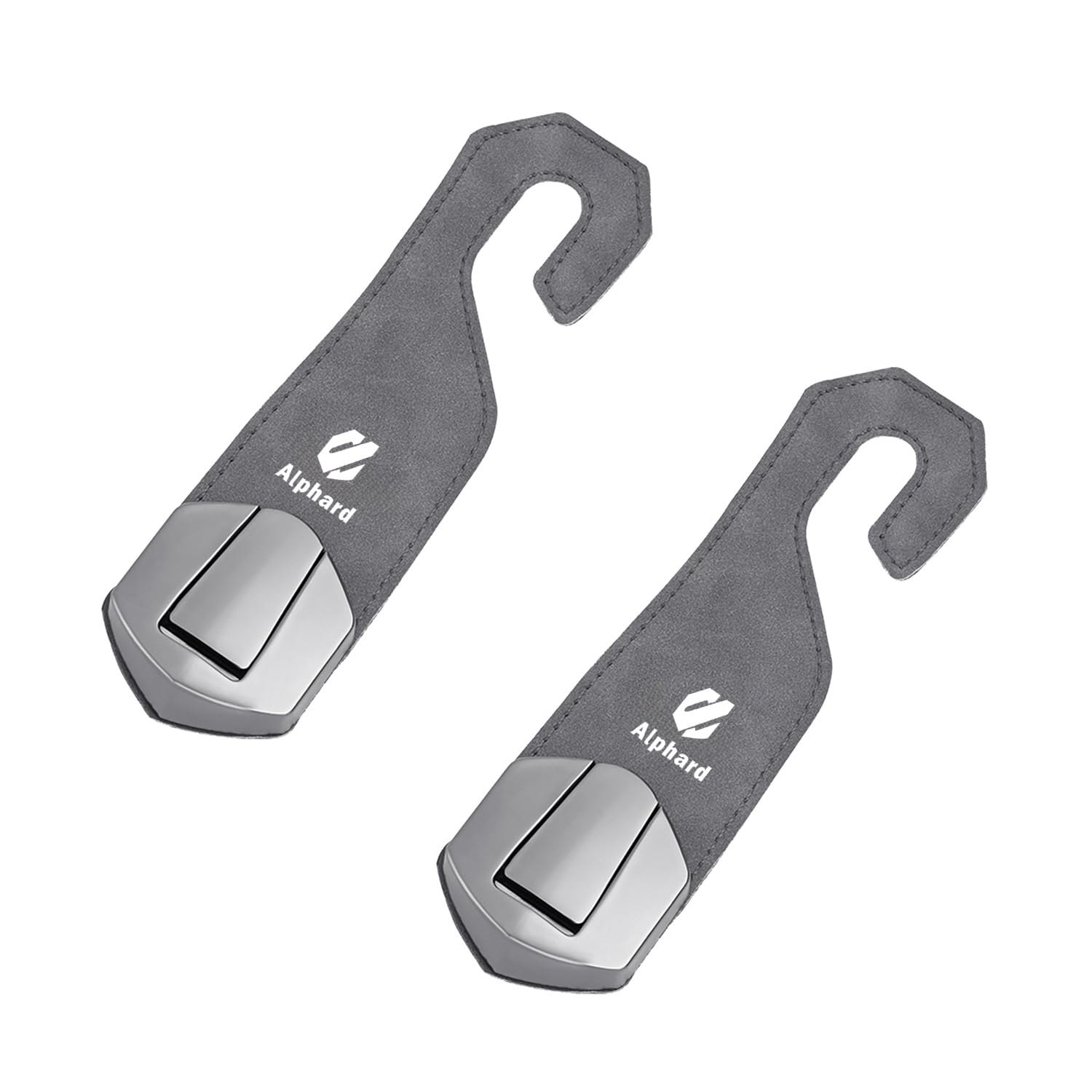 

Hunesuru Car Hook Leather AIERFA Metal Easy Installation Headrest Hook серый