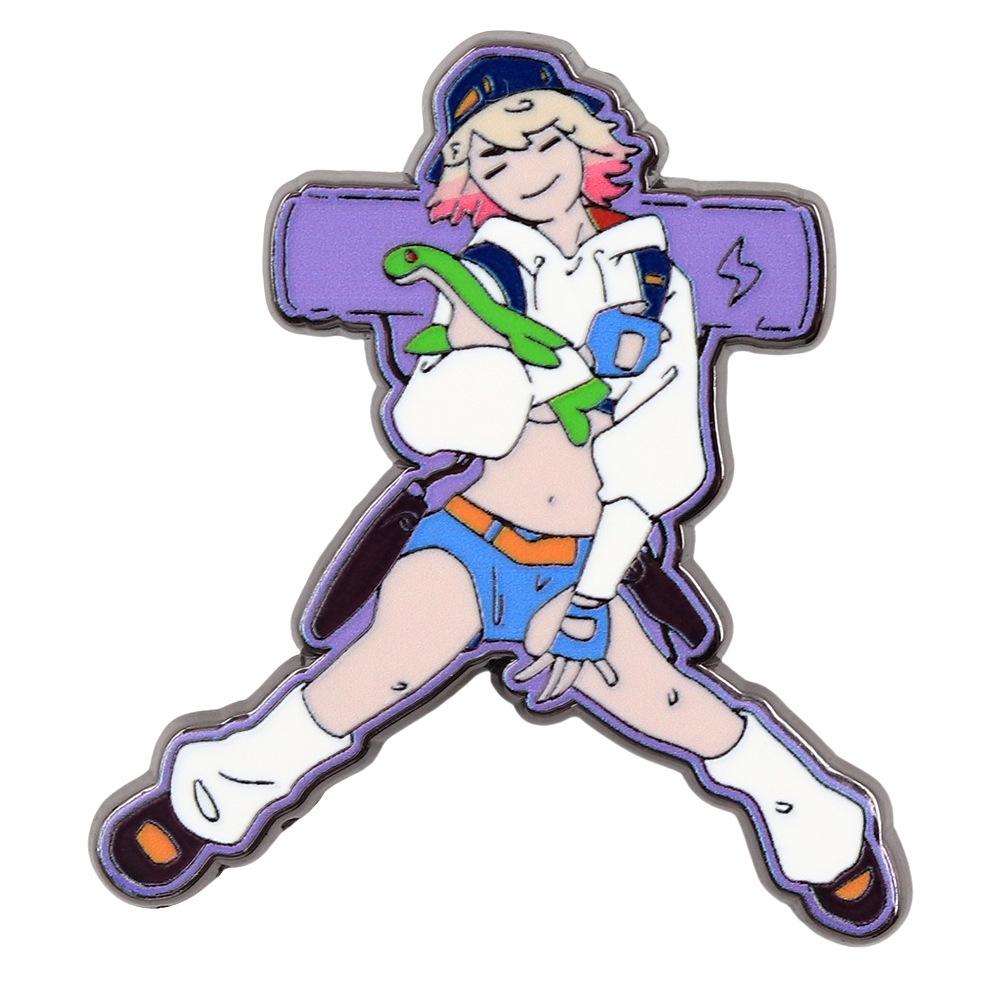 

Apex Legends Electro Defense Girl Enamel Pin - Classic Game Character Backpack Accessory