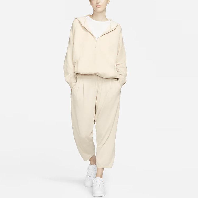 Nike Sweatshirts Women's Wheat Yellow Hooded Moderate Regular DM8944-790