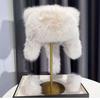 Women Winter Warm Kawaiyi Fox Fur Imitation Mink Plush Hat Thickened Cute Bear Ear plush Lei Feng hat Ear Protection Cosplay Cap