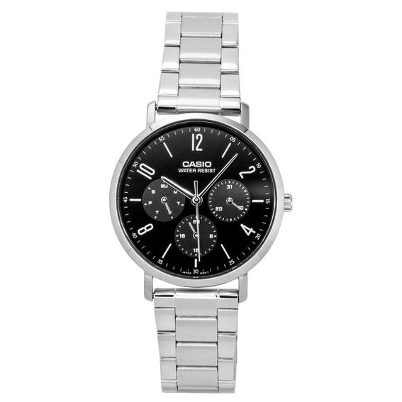 Casio Analogisks Nerūsējošā Tērauda Melns Cifarnīca