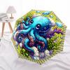 1pc Oceanic Octopus Decor Automatic Open/Close Umbrella - Portable Collapsible Umbrella with 8-Rib Stability, Fashion Lovers yy251017117