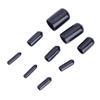 180pcs Rubber Caps Flexible Black End Caps Shock Absorbing for Screw & Tube