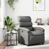 VidaXL Recliner, Relaxation Chair with Backrest, Seat with Footrest, Living Room TV Armchair, Modern, Grey 371716