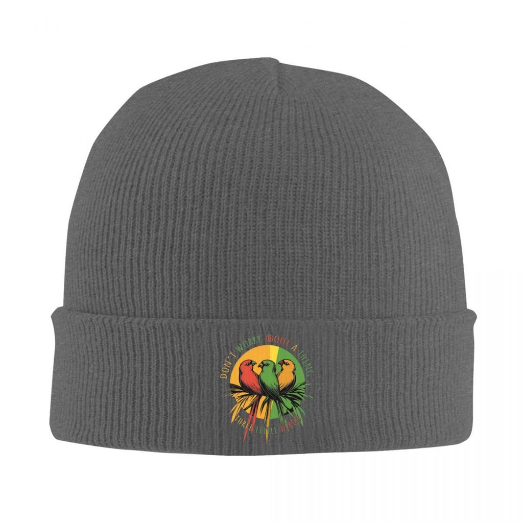 Kawaii Three Little Birds Reggae Warm Knitted Cap Hip Hop Bonnet Hat Autumn Winter Outdoor Beanies Hats for Men Women Adult