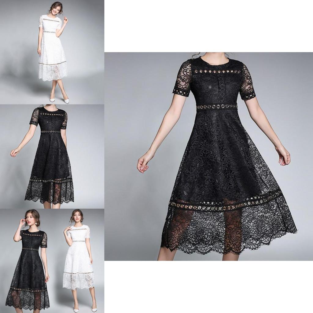 Abito da Cocktail da Donna in Pizzo Floreale Sweetheart Aderente e Svasato per Eleganti Serate