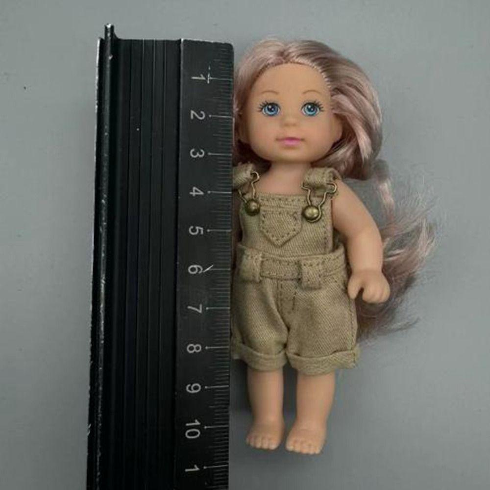 Mini Cute Jeans Trousers Shirt Denim Pants T-shirt Tops for 1/12 BJD Dolls for ob11 ymy dolls