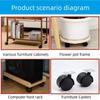4Pcs Silent Operation Swivel Casters  for Furniture Office Chair Suitcase Trolley