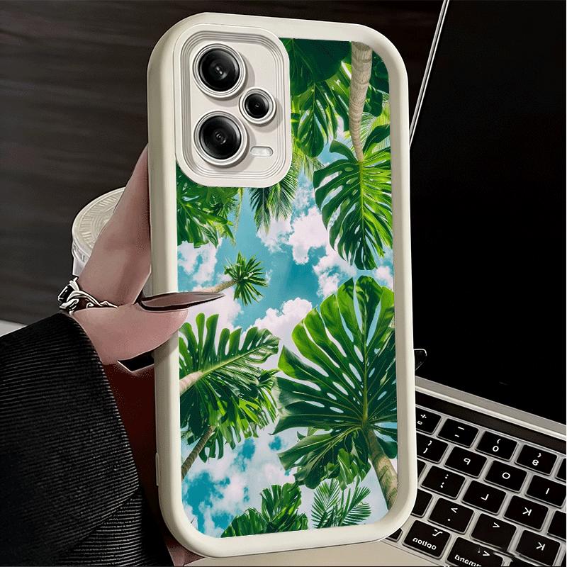 Phone Case for Xiaomi Redmi Note 15 14 13 Pro Plus Summer Plants Green Leaf Shell 12S 11 11S 11T 5G 14S Soft Silicone Funda