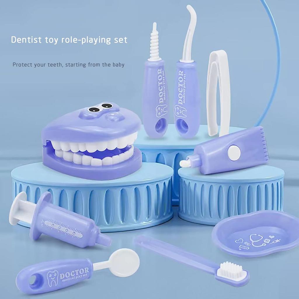 Montessori Educational Toys Children Early Learning Doctors Dentist Role Play Kits Kid Intelligence Brushing Tooth Teaching Aids